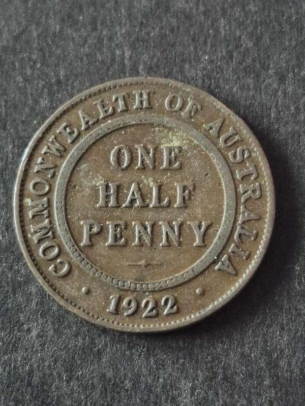 Australia One Half Penny 1922
