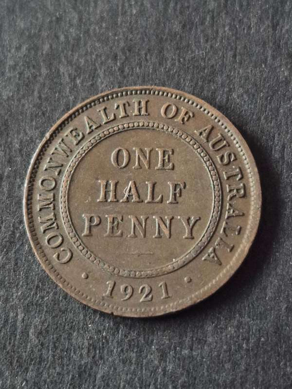 Australia One Half Penny 1921