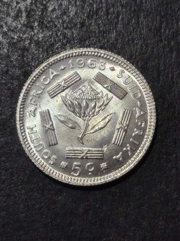 Republic 5 Cents 1963 UNC
