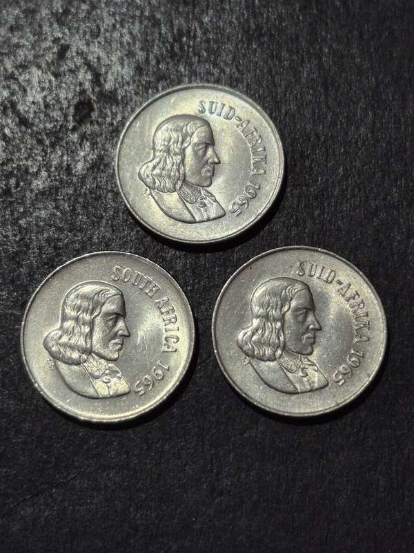 3 x Republic 10 Cents 1965