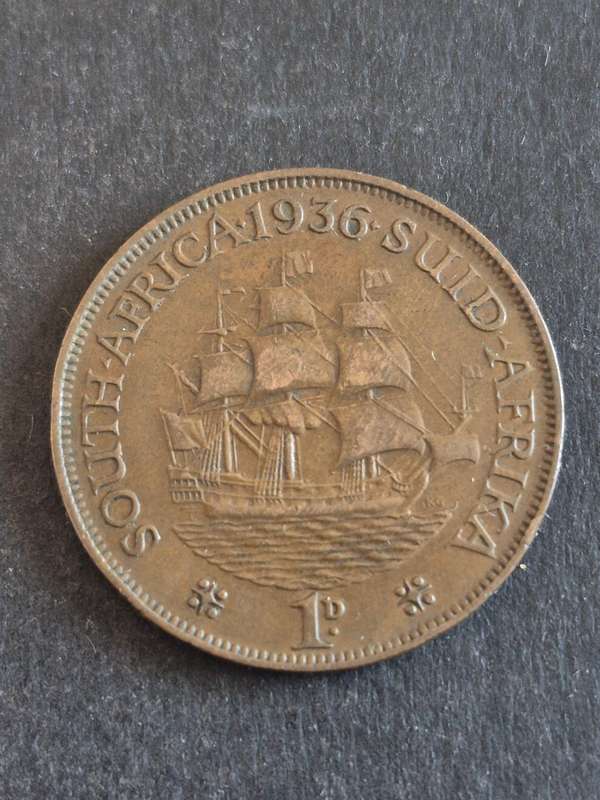 Union One Penny 1936 (nice condition)