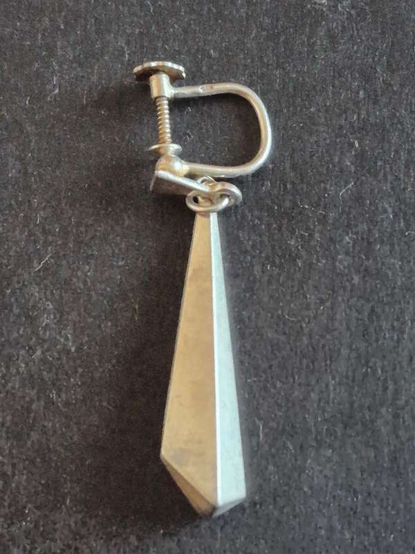 Vintage Sterling Silver Dangel Earrings 3.9g
