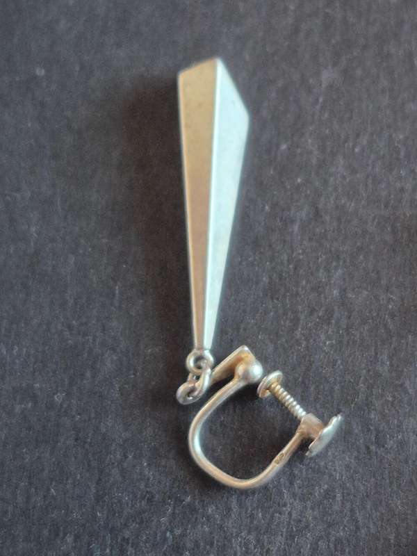 Vintage Sterling Silver Dangel Earrings 3.9g
