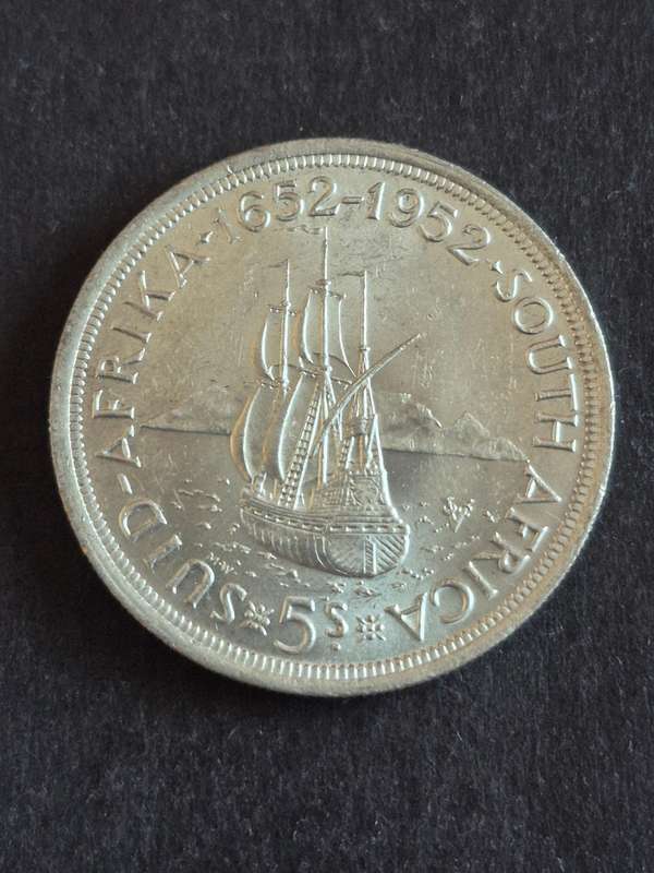Union 5 Shillings 1952 (excellent condition)