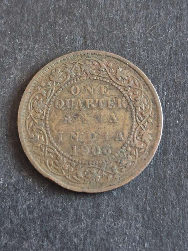 India One Quarter Anna 1906