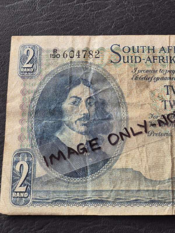 G Rissik Two Rand 1st issue 1962 English/Afrikaans