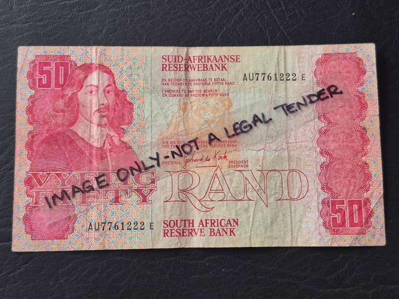 GPC de Kock Fifty Rand 3rd issue 1984