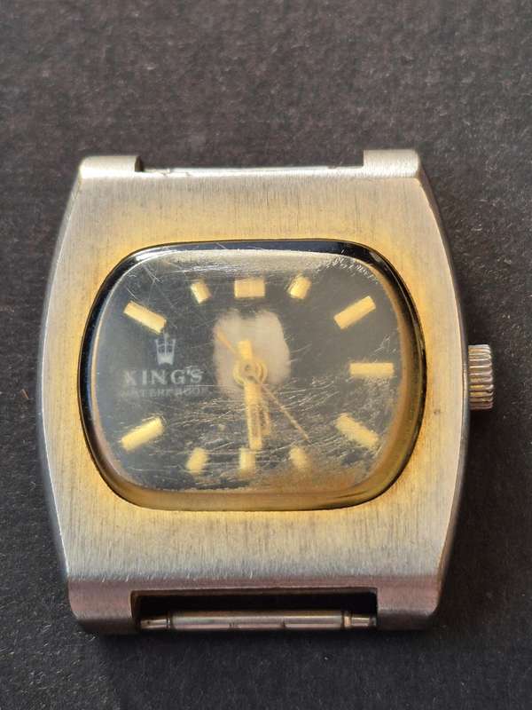 Vintage Kings One Jewel Waterproof Mechanical Wrist Watch (not working)