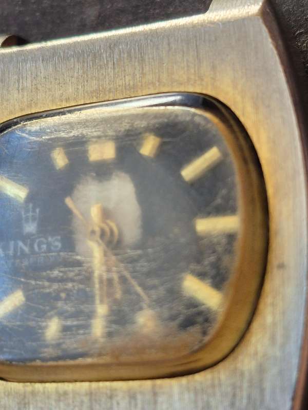 Vintage Kings One Jewel Waterproof Mechanical Wrist Watch (not working)