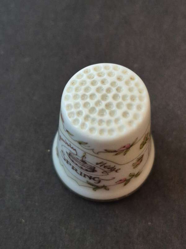 Royal Doulton "Spring" Jill Barklem 1982 Thimble Bramley Hedge