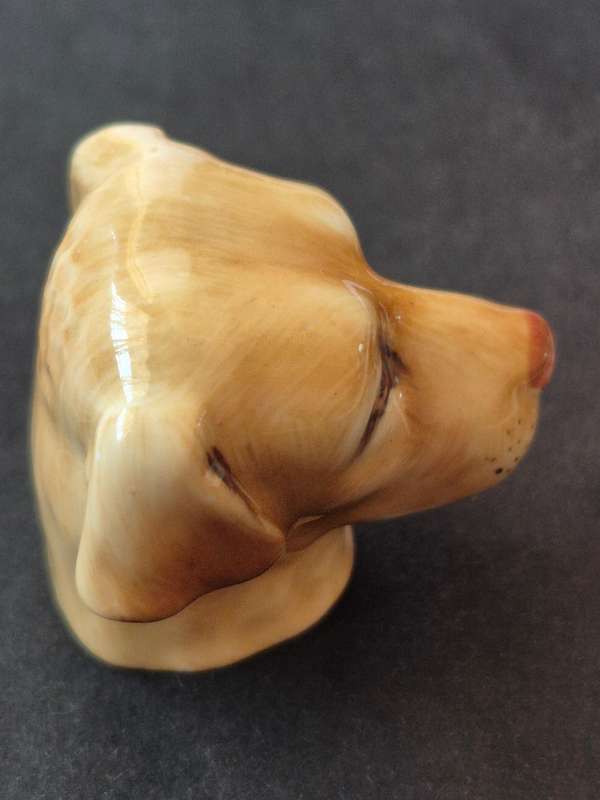 Vintage Franchesca Golden Labrador Bone China Thimble