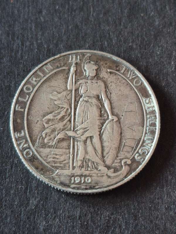 UK 2 Shillings 1910 King Edward VII