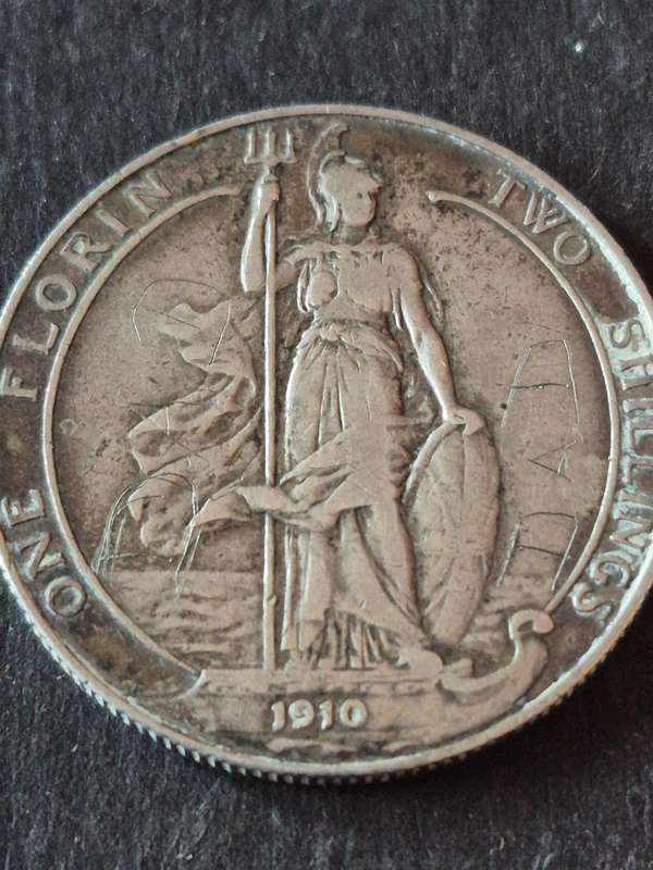 UK 2 Shillings 1910 King Edward VII