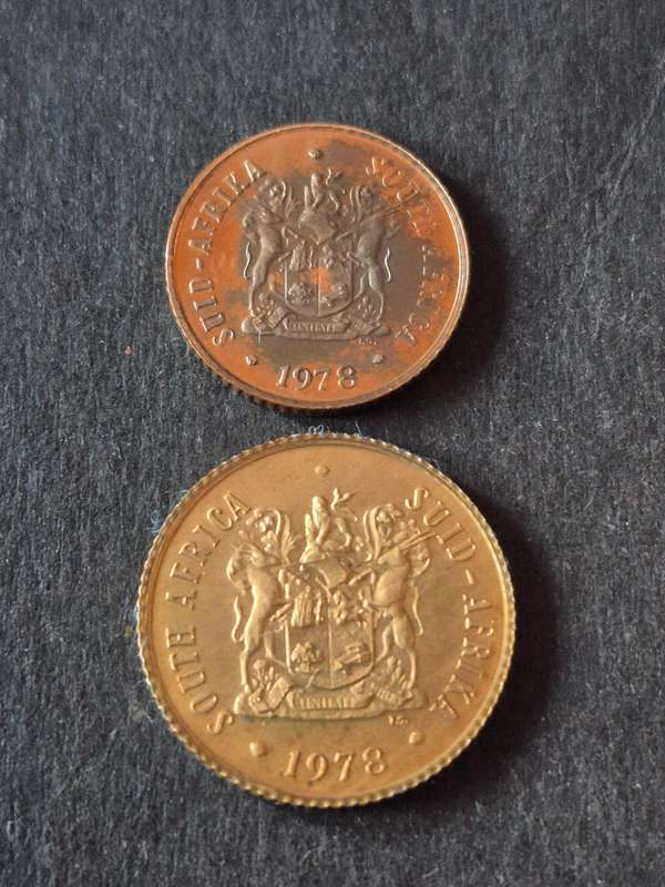 Republic One and Two Cents 1978 Proof