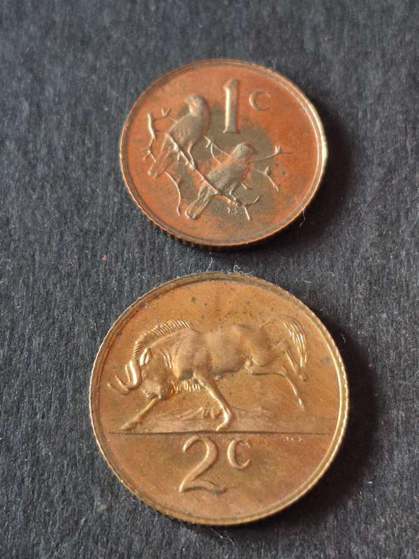 Republic One and Two Cents 1978 Proof