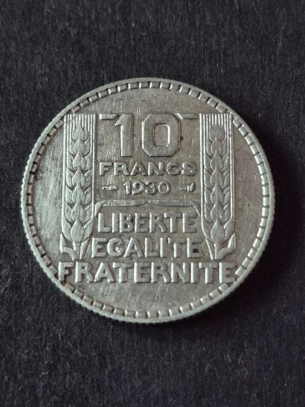 France 10 Francs 1930 Silver