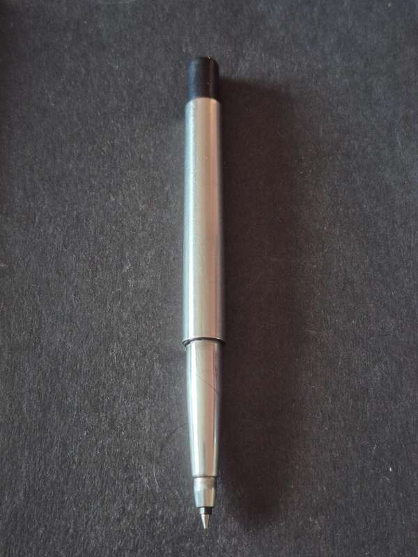 Vintage Parker Rollerball Stainless Steel - made in UK (needs refill)
