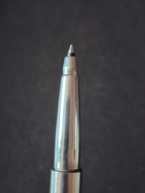 Vintage Parker Rollerball Stainless Steel - made in UK (needs refill)