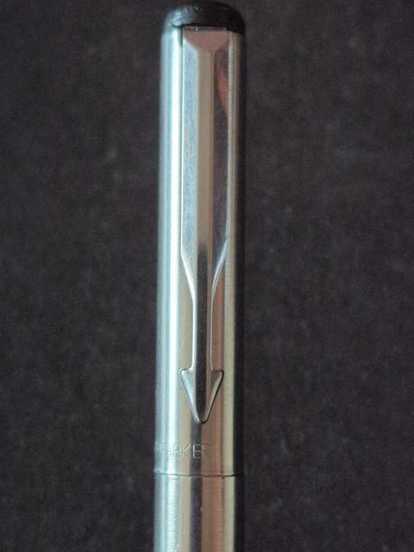 Vintage Parker Rollerball Stainless Steel - made in UK (needs refill)