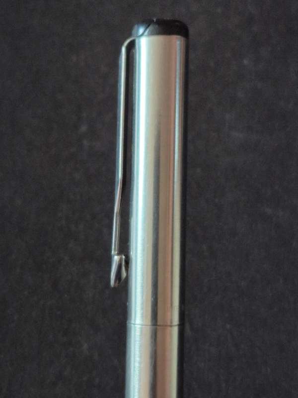 Vintage Parker Rollerball Stainless Steel - made in UK (needs refill)