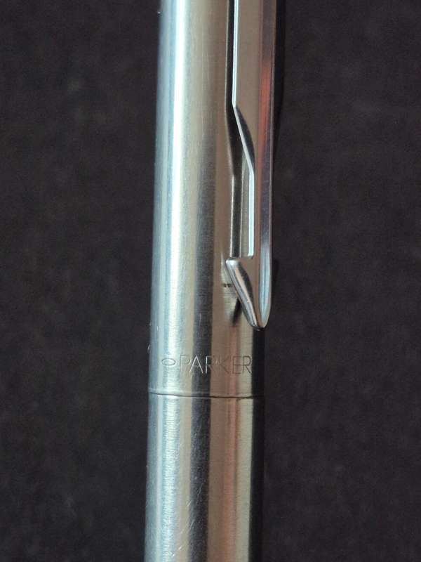 Vintage Parker Rollerball Stainless Steel - made in UK (needs refill)