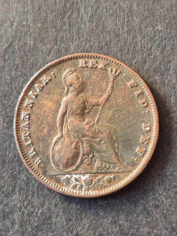 UK Farthing George IV 1835
