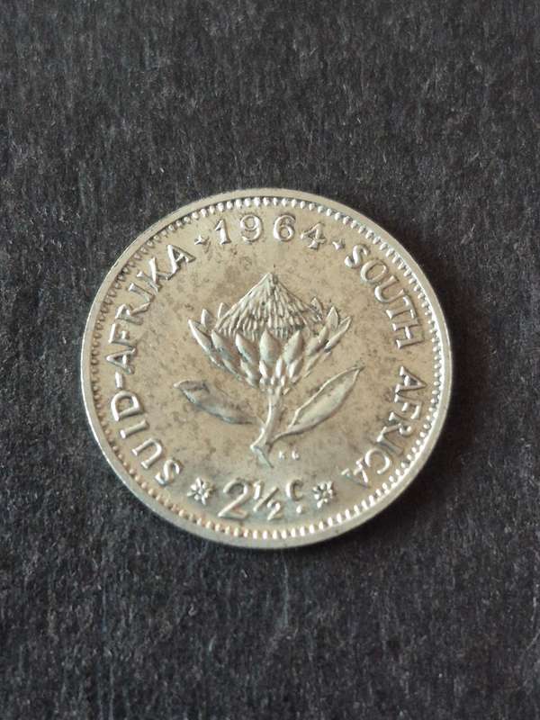 Republic 2 1/2 Cents 1964 UNC
