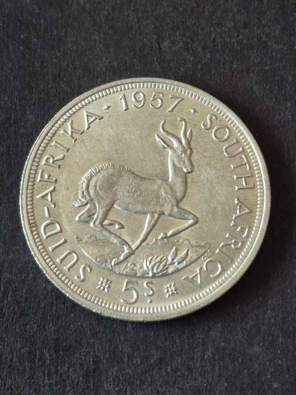 Union 5 Shillings 1957 (nice condition)