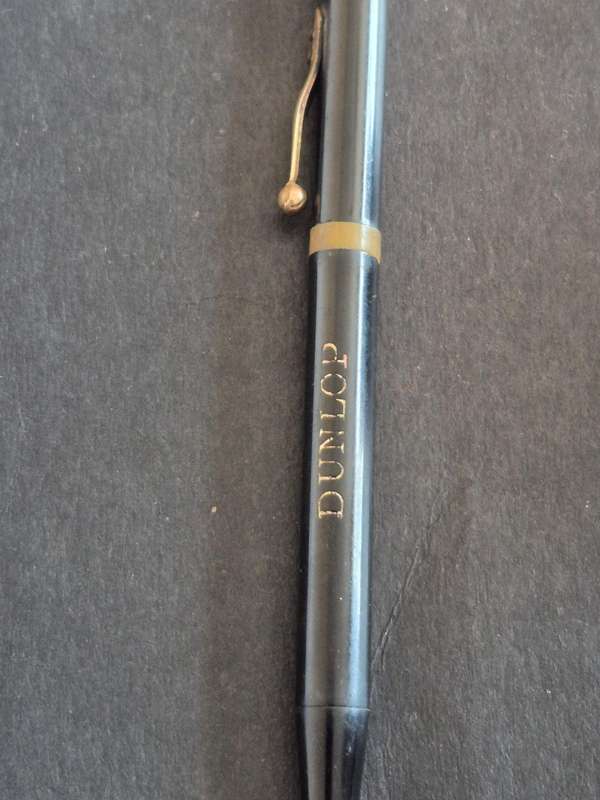 Vintage Dunlop Advertising Mechanical Pencil with Rolled Gold Dip