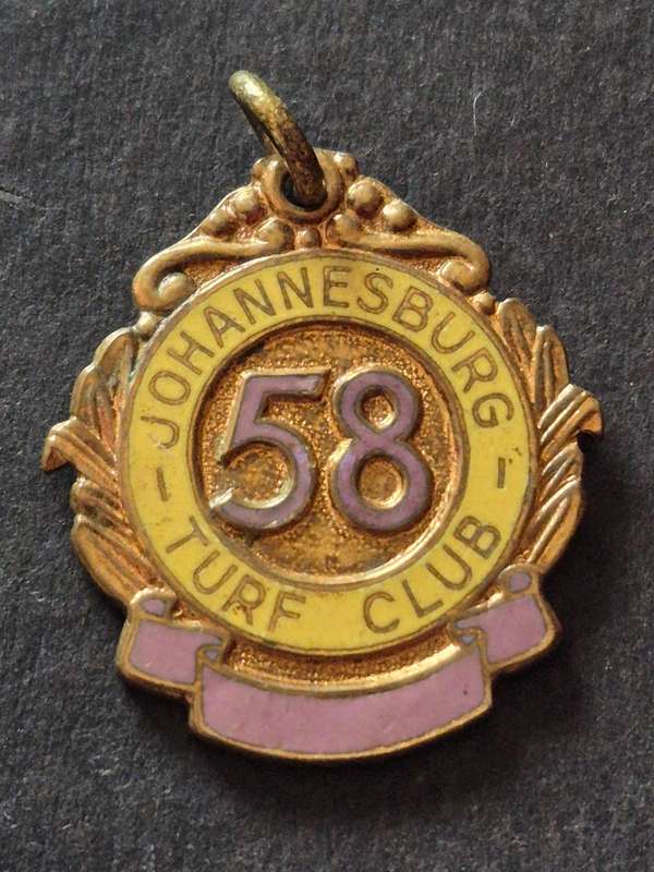 Johannesburg Turf Club Enamel Badge 1958 No. 288