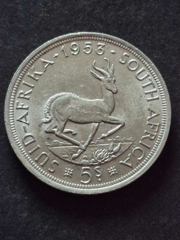 Union 5 Shillings 1953