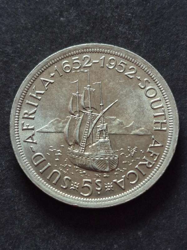 Union 5 Shillings 1952 (nice condition)