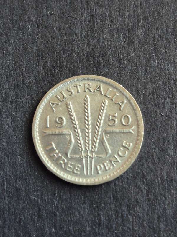 Australia Threepence 1950 Silver