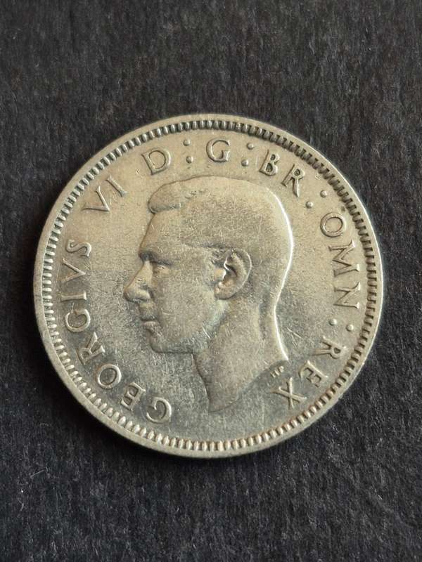 UK One Shilling 1939 Silver