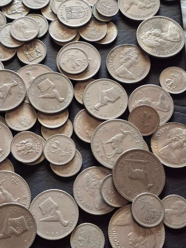 Mixed Lot of Rhodesian Coins 1kg