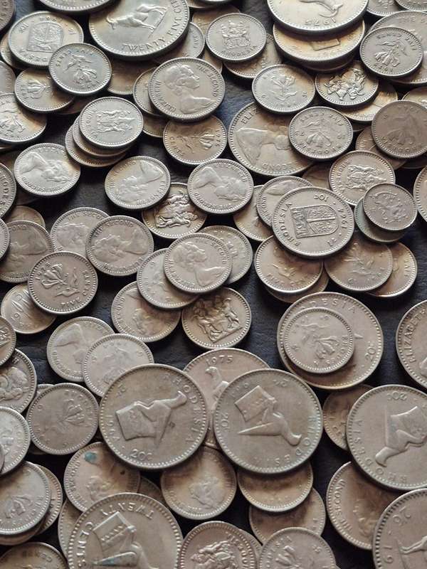 Mixed Lot of Rhodesian Coins 1kg