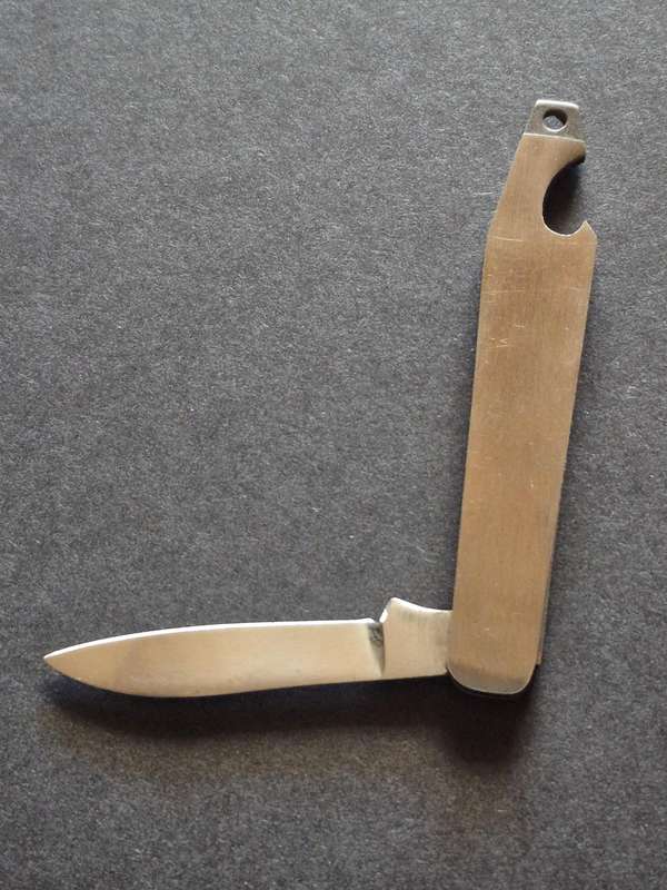 Vintage Coca Cola Bottle Opener and Pen Knife Rostfrei - Stainless Steel