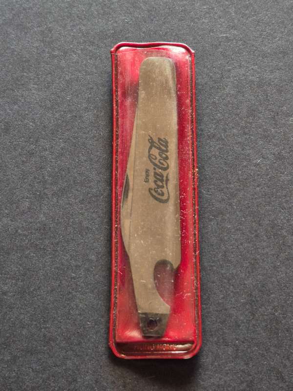 Vintage Coca Cola Bottle Opener and Pen Knife Rostfrei - Stainless Steel