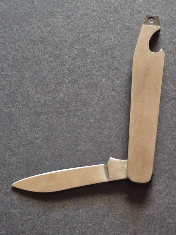 Vintage Coca Cola Bottle Opener and Pen Knife Hong Kong - Stainless Steel