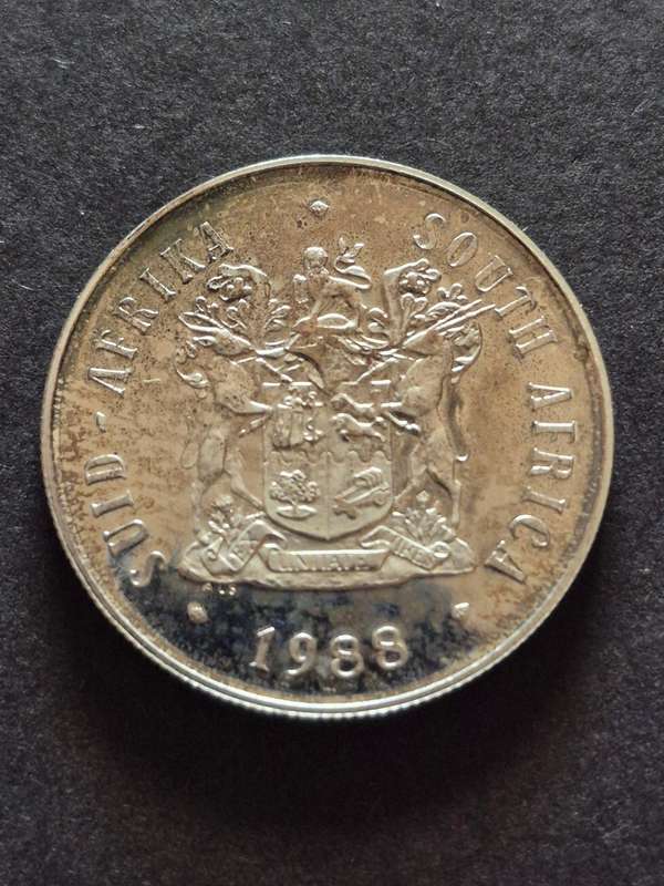 SA One Rand 1988 Die Groot Trek Proof