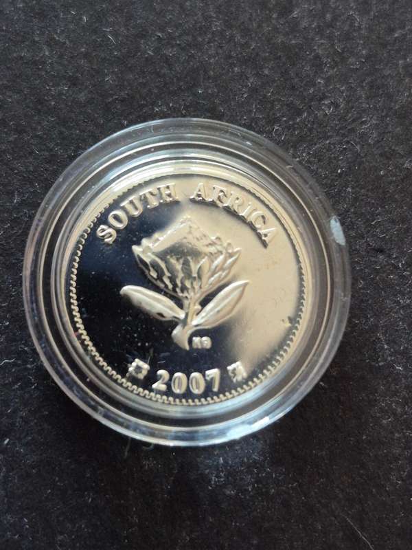 2007 SA Silver Polar Year 2 1/2 Cents Tickey total vintage 1170