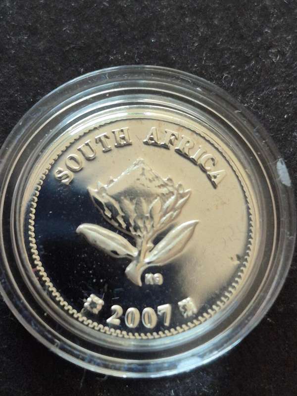 2007 SA Silver Polar Year 2 1/2 Cents Tickey total vintage 1170