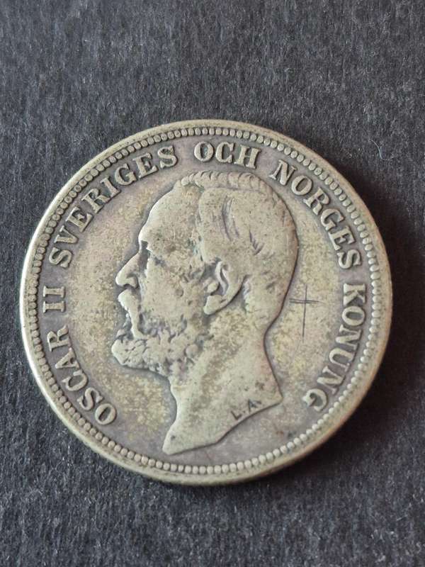 Sweden Two Kroner 1904 Silver