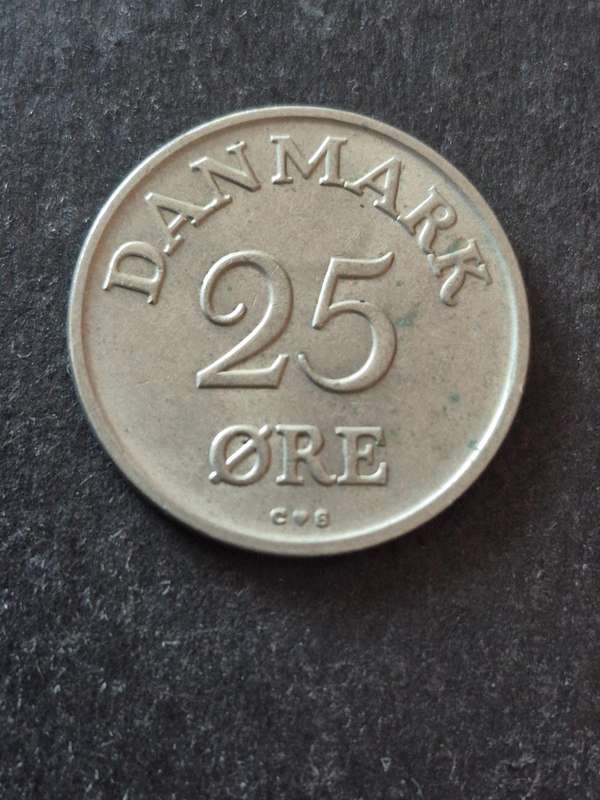 Denmark 25 Ore 1960 (scarce date)