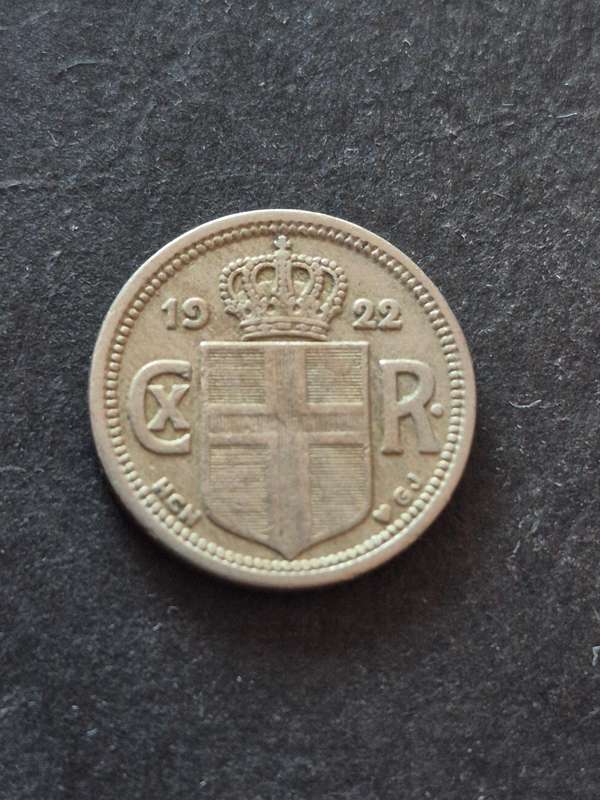 Iceland 25 Aurar 1922