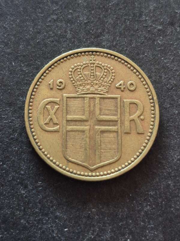 Iceland One Aurar 1940