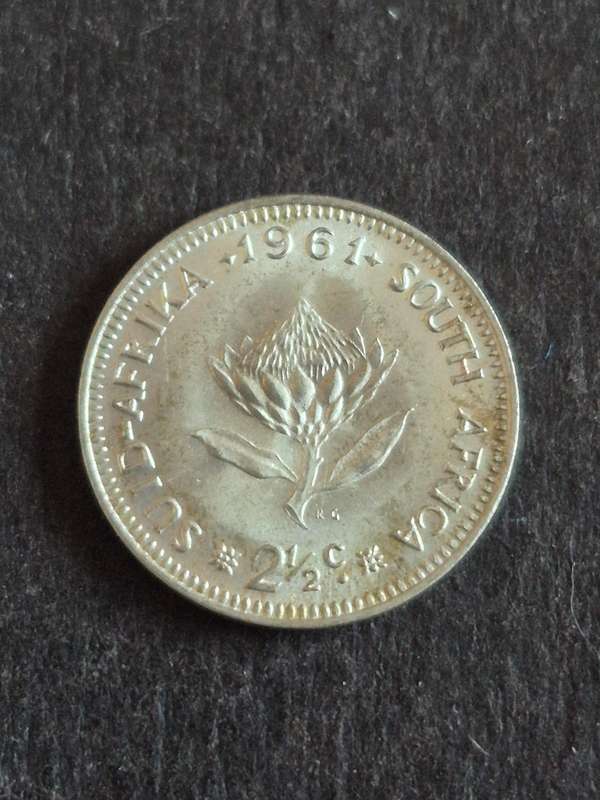 Republic 2 1/2 Cents 1961 UNC
