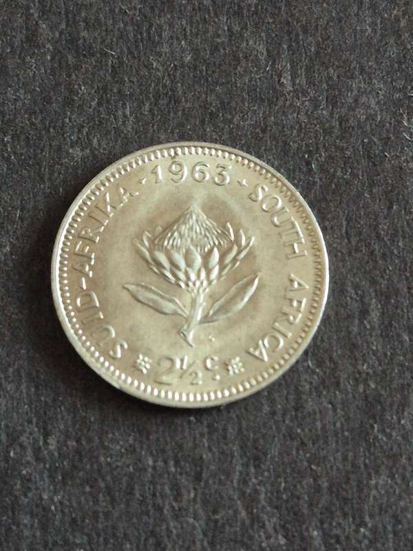 Republic 2 1/2 Cents 1963 EF+/UNC