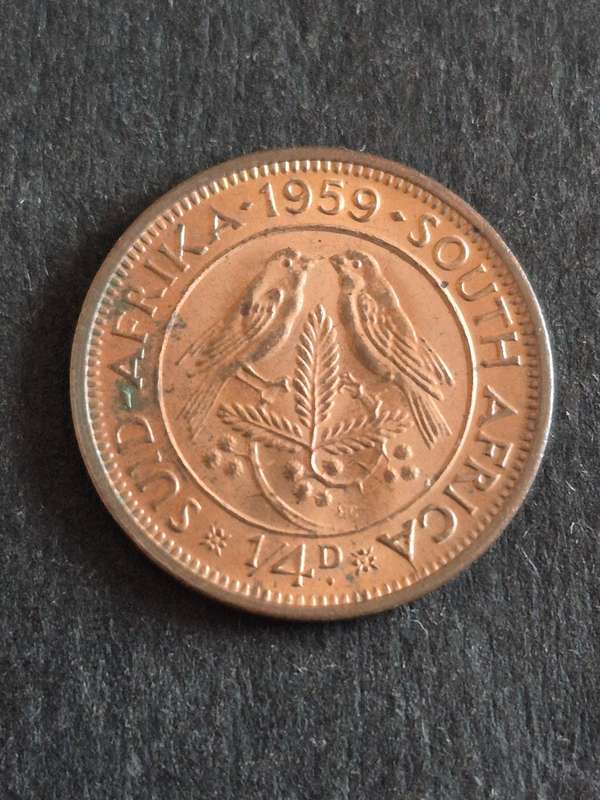 Union Farthing 1959 EF+/UNC