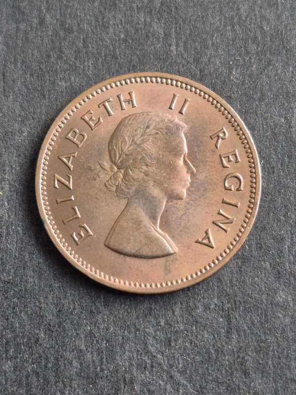 Union 1/2 Penny 1960 EF+/UNC